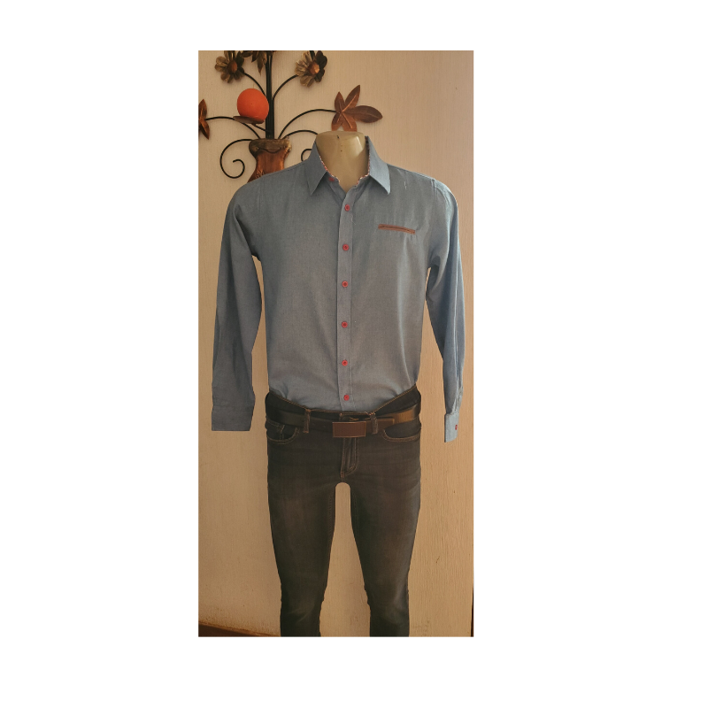 Camisa manga larga (algodón) RC102