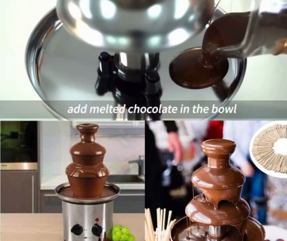 🍫Fuente de Chocolate de Acero Inoxidable🍫