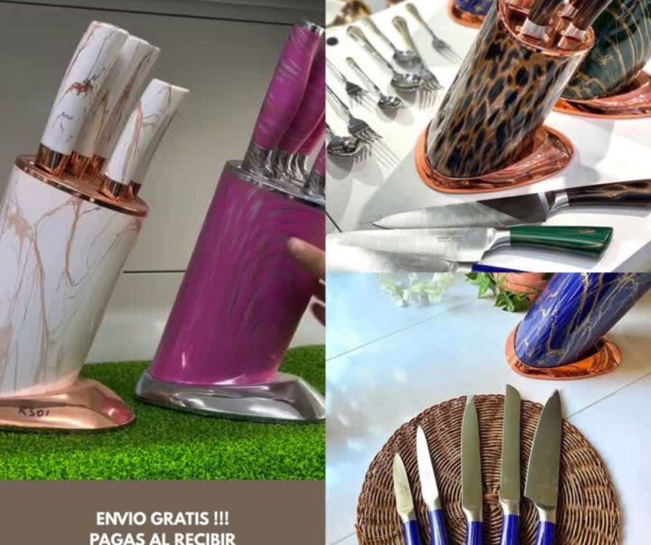 🔪Cuchillos Antiadherentes Marmoleados🔪